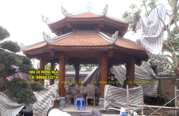 Chòi bát giác đường kính chòi 4,5m